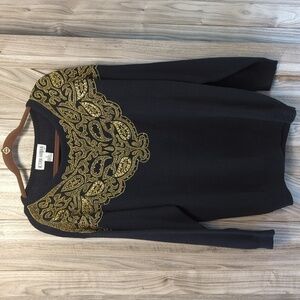 Victoria Harbour Women's Tunic Sweater w/Embellishments Size Medium Vintage